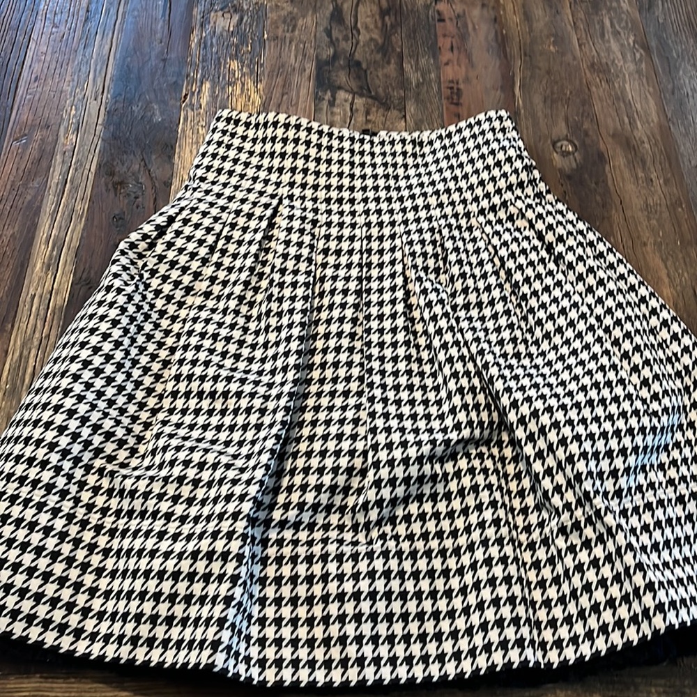 Pink Tartan houndstooth check skirt (0)